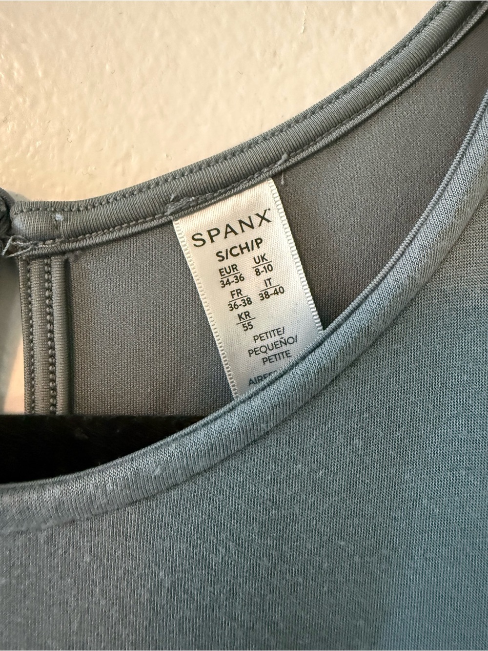 SPANX Air Essentials Ribbed, Wide Leg Jumper  - Blue/Gray - Size Small - Picture 5 of 8
